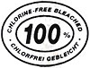  100% CHLORFREI GEBLEICHT - CHLORINE FREE BLEACHED 