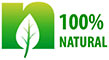  100% NATURAL (green decal) 