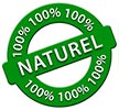  100% NATUREL (stock green stamp) 