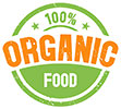  100% ORGANIC FOOD (stock stamp) 