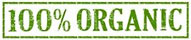  100% organic (text-banner) 