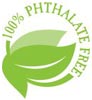  100% PHTHALATE FREE (green leaves) 