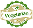  100% Vegetarian heritage (seal) 