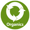  Organics Recycling (3 arrows eccentric on green wheel, US) 