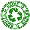 REUSE REDUCE RECYCLE (green grunge stamp) 