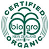  bio-gro CERTIFIED ORGANIC NZ 