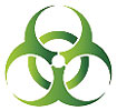  biohazard symbol (green) 