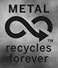  metal recycles forever (black) 