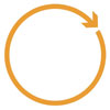  circle (1 light-brown arrow) 