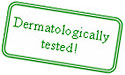  Dermatologically tested! 