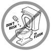  DON'T RUSH TO FLUSH 