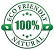  ECO FRIENDLY 100% NATURAL (nn stamp) 