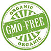  GMO FREE - ORGANIC (stock stamp) 