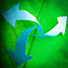  green recycling (paper arrows) 