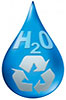  H2O recycling (water drop) 