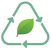  leaf in recycle triangle 