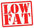  LOW FAT (stencil stamp) 