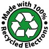  Made with 100% Recycled Electrons 