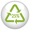  minimo 25% riciclabile (IT) 
