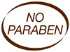  NO PARABEN (brown oval stamp) 