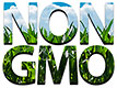  NON GMO (grass-letters) 