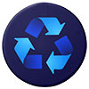  ornamento de reciclaje (dark blue glow) 