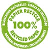  PAPIER RECYCLE 100% RECYCLED PAPIER (FR) 