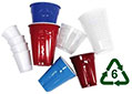 plastic 6 (PS) cups recycling 