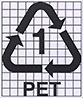  PET - plastic code 1 