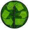  recykling - wycinanka z liścia 