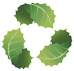  recycling: three leaves 
