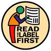  READ THE LABEL FIRST 