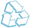  recycle: 3 arrows sketch triangle 
