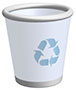  recycle bin/basket (milky icon) 