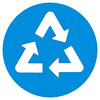  recycle (blue) 