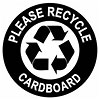  PLEASE recycle cardboard 