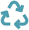  recycle flat triangle 