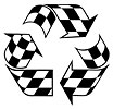  recycle - race flag 