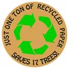  recycled paper saves trees 