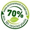  min. 70% recycled plastic 