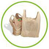  plastic (safe, from recycled material, TREX) bags 