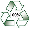  recycling 100% 