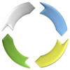  recycling (4 part circle) 
