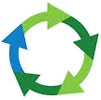  recycling: 5 arrows circle 