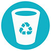  recycling basket icon (UK) 