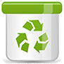  green recyclingg bin (ico) 