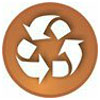  recycling - brown badge 