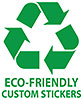  (recycling) ECO-FRIENDLY CUSTOM STICKERS 