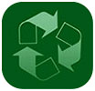  recycling (dark green mark) 
