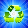  recycling green from sky background 